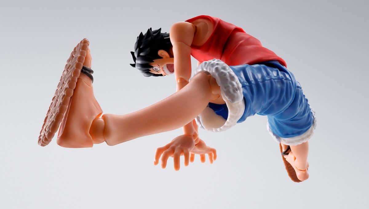 Alt View 10. Bandai - S.H. Figuarts - One Piece Luffy 5.7" Figure.