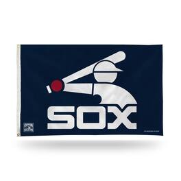 Rico Industries - Chicago MLB Baseball White Sox 3X5 Indoor Outdoor Banner Flag with grommets for hanging - Multi