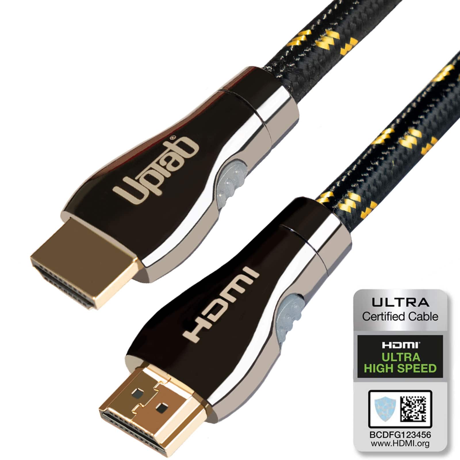UPTab - Certified Ultra High Speed HDMI Cable (2.1 8K HDR eARC) Dolby Vision & Dolby Atmos (6FT)