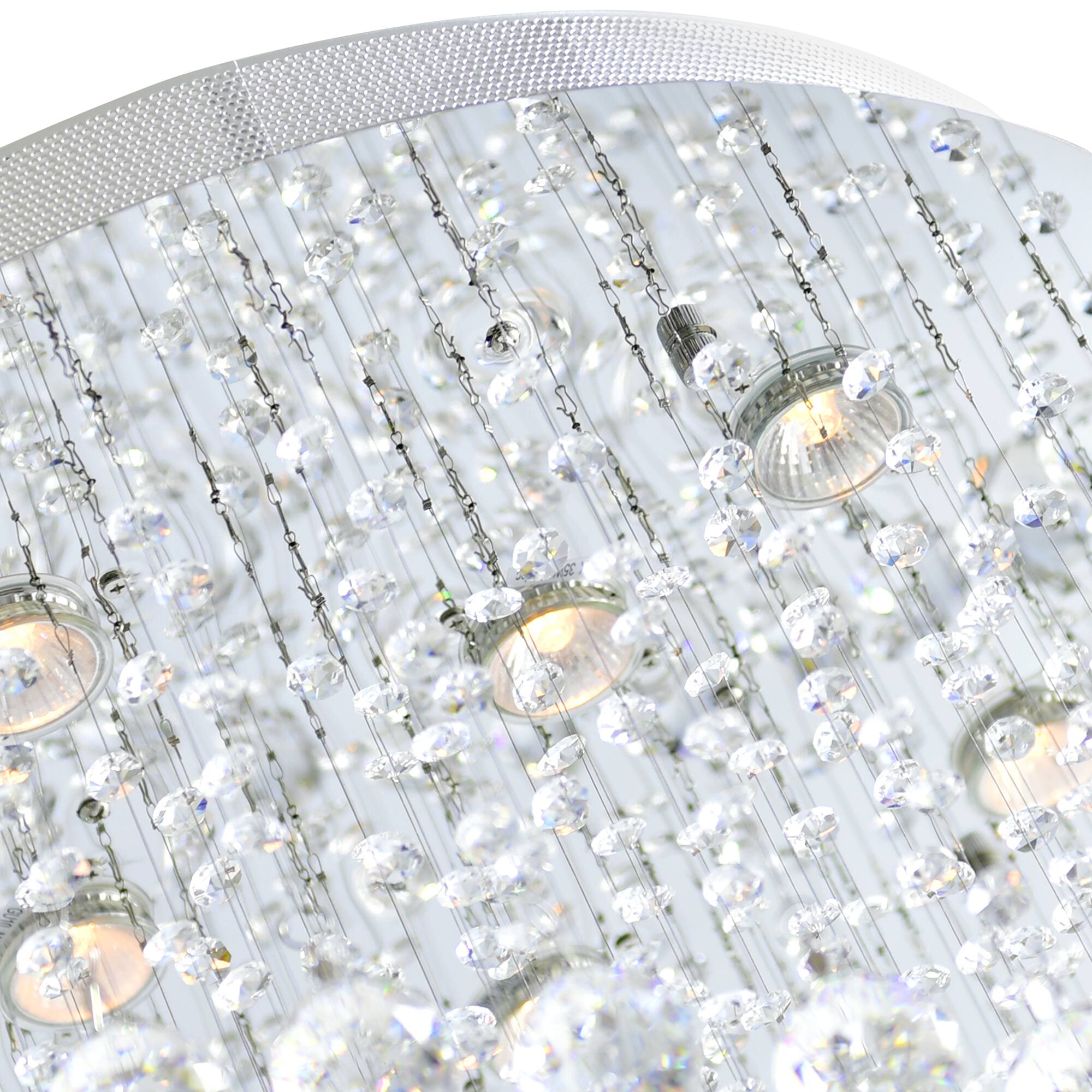 Back. CWI Lighting - Spiral 12 Light Flush Mount With Chrome Finish - Chrome.