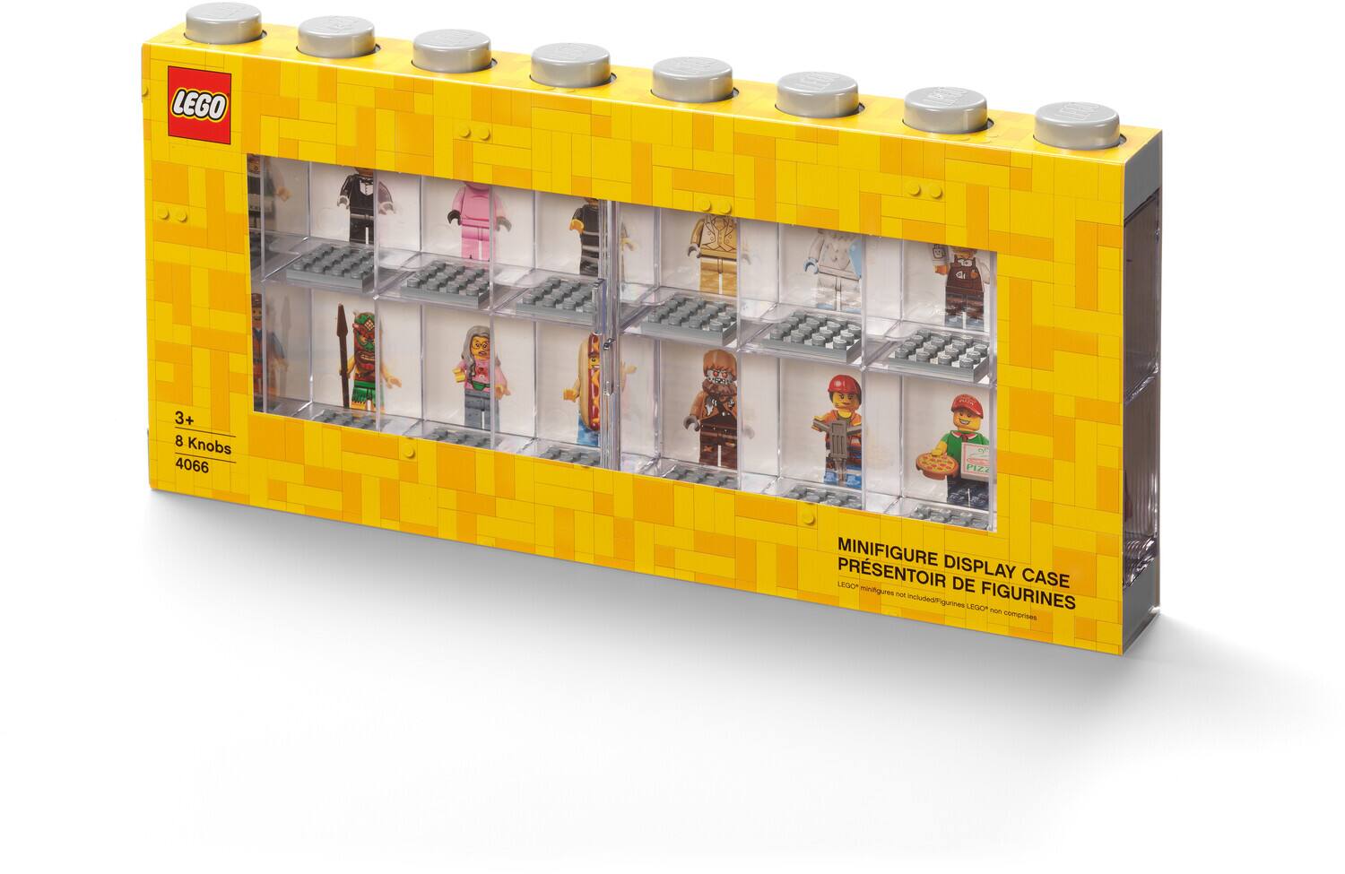 LEGO
3+
8 Knobs
4066
MINIFIGURE DISPLAY CASE
PRESENTOIR DE FIGURINES
not included/figurines LEGO® non comprises