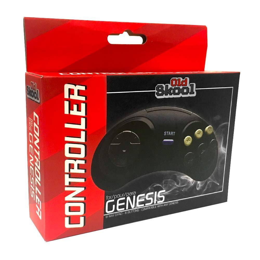 FOT M Old Skool 18Is START GENESIS CONTROLLER LEA CONTROLLER GENESIS for/pour/para 8 WAY DPAD 6 BUTTONS COMPATIBLE WITH ANY GENESIS