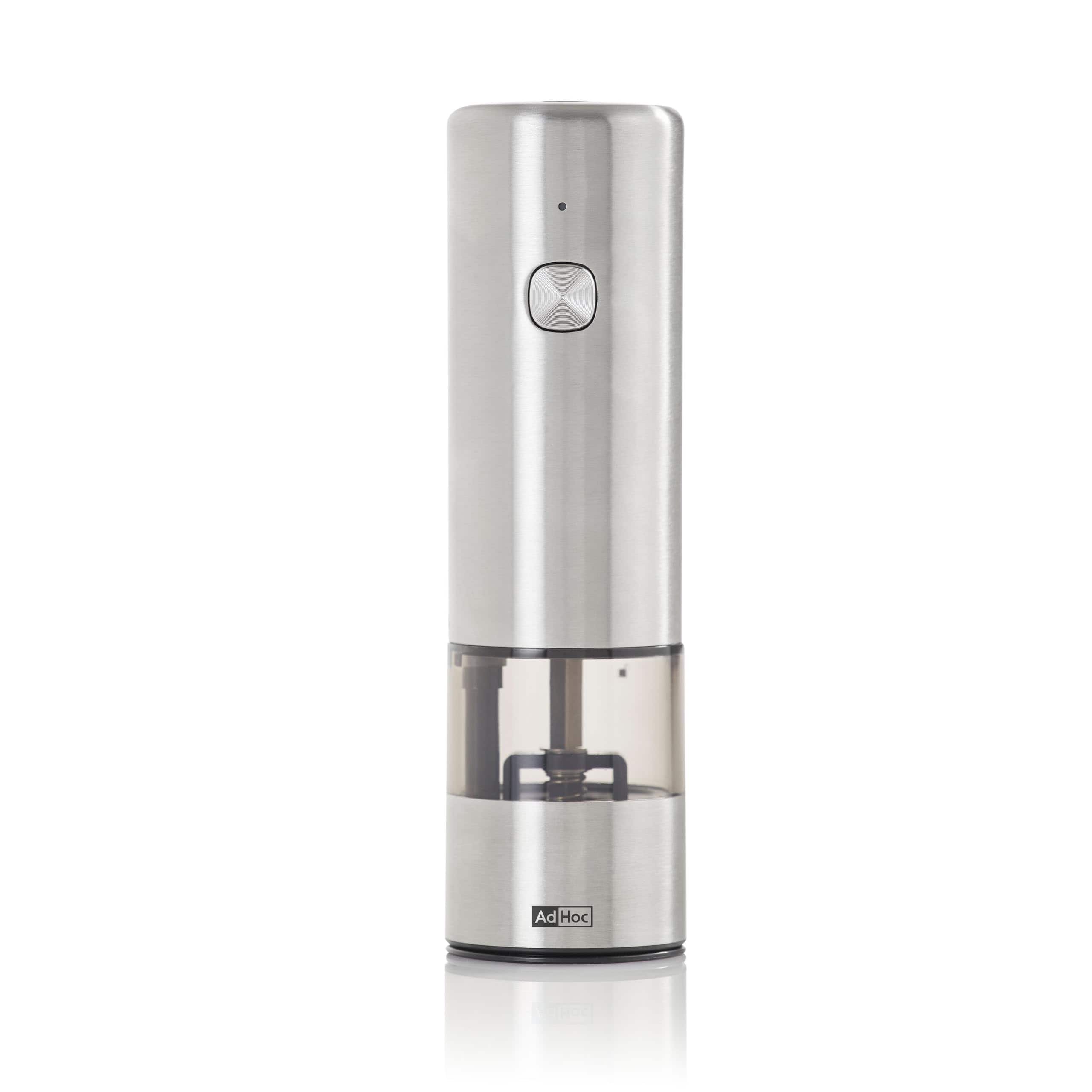 DKB Household Brands - AdHoc Electric Salt & Pepper Grinder – One-Touch, Quiet SilentDrive, Battery Powered, CeraCut Ceramic Mill - Mini - Stainless Steel price history on PriceWatchPro
