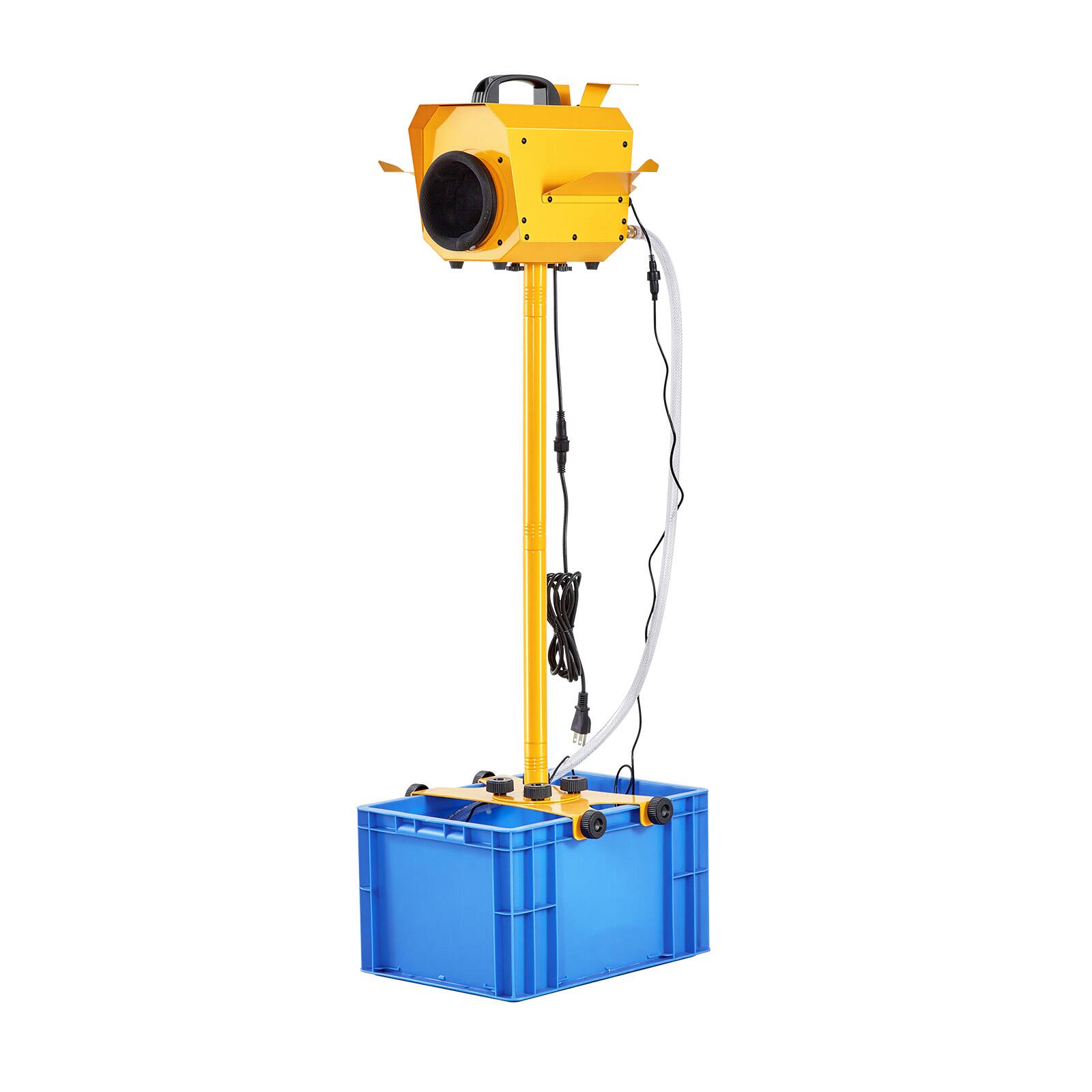 Alt View 5. VEVOR - Foam Machine, Adjustable Angle Control Foam Cannon Party Machine, Bubble Cannon with 21QT Water Tank, Stable Vertical - Yellow.