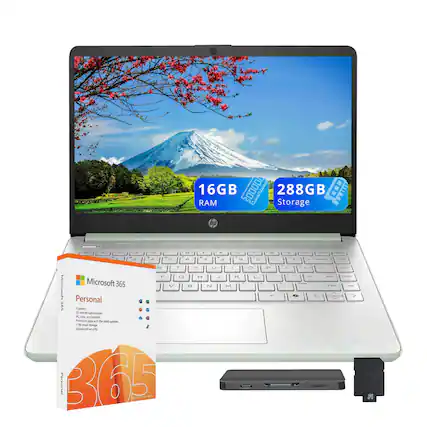16GB RAM
288GB Storage
hp
Microsoft 365 Personal
1 PC, Mac & mobile
1TB cloud storage
1TB streaming
Advanced security
1 year subscription