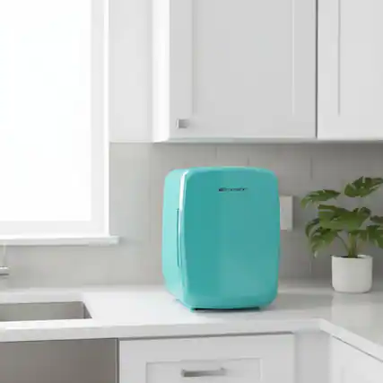 Front. Forest'nSky - Portable Electric Cooler and Warmer for Car, Travel, Camping & Home Use,Turquoise - Turquoise.
