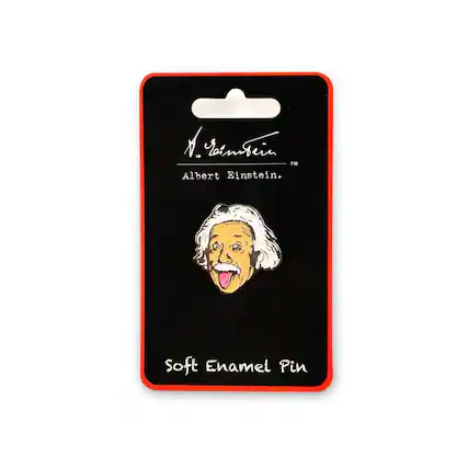 Albert Einstein.
Soft Enamel Pin
