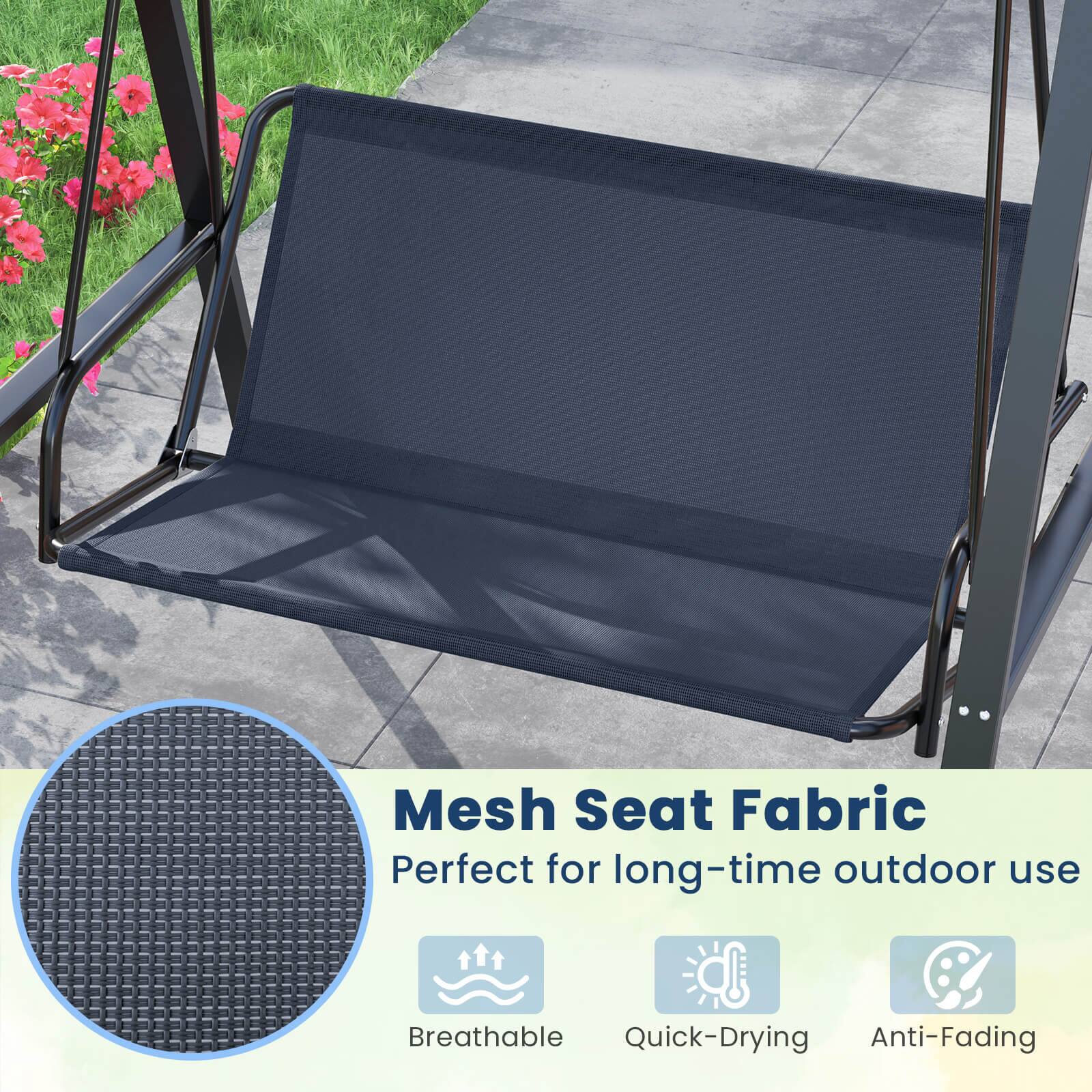Mesh Seat Fabric Perfect for long-time outdoor use Breathable Quick-Drying Anti-Fading