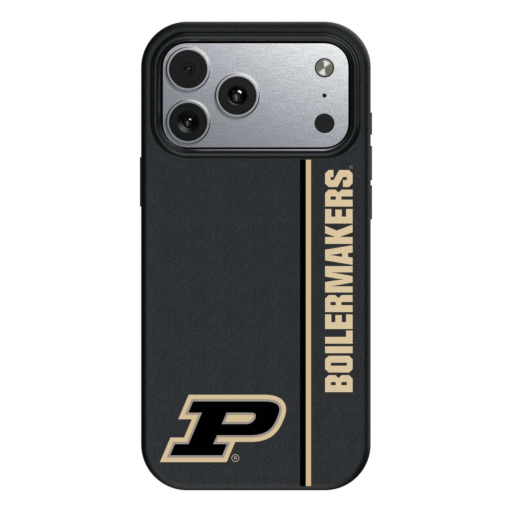 Front. Keyscaper - Purdue Boilermakers iPhone Magnetic Bump Case - 16 - Black.