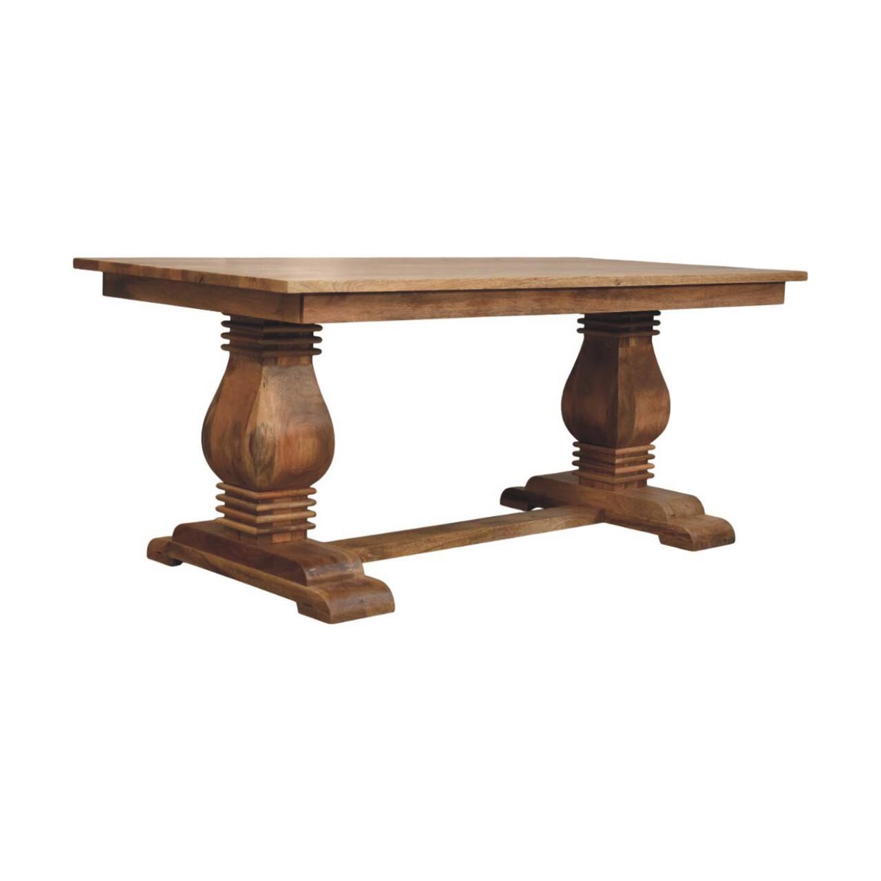 Angle. Artisan Furniture - Artisan Furniture Solid WoodElmbrook Dining Table - Brown.
