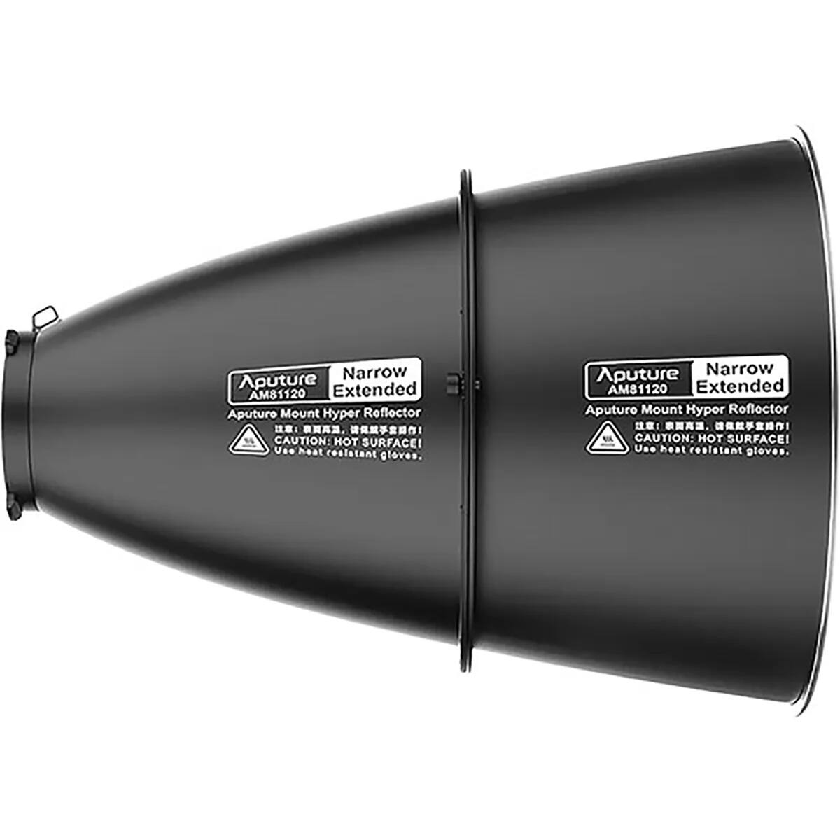 Aputure Narrow Extended AM81120 Aputure Mount Hyper Reflector  
CAUTION: HOT SURFACE! Use heat resistant gloves.