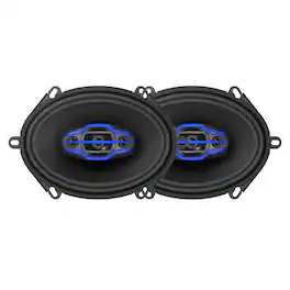 Jensen - JS6804 6x8" 4-Way Car Speakers Pair | 320W Peak | 35mm Mylar Balanced Dome Midrange | Two 15mm Piezo Tweeters - Black
