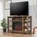 Front. Sauder - Rustic Media Fireplace - Carbon Oak.