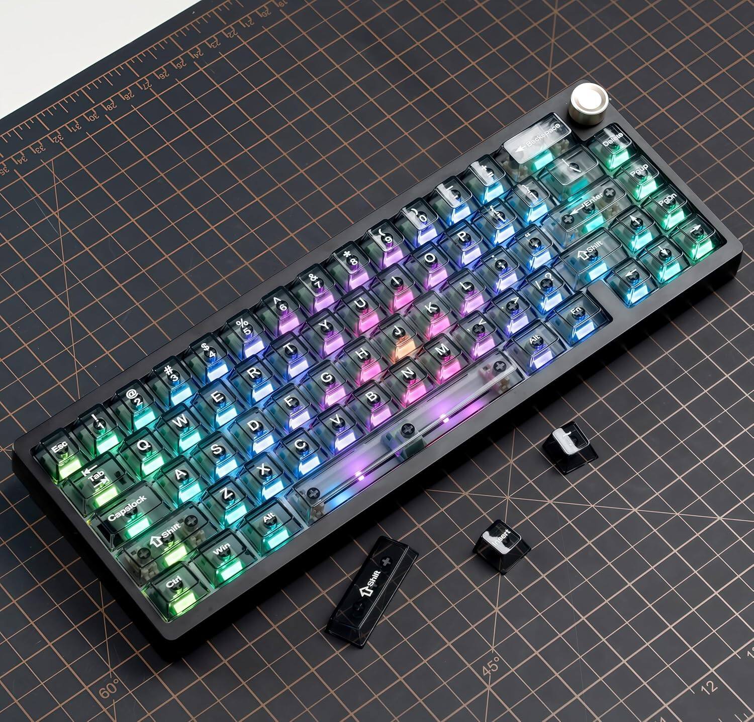 Womier Crystal Jelly keycaps ,Transparent Style Cute keycap for