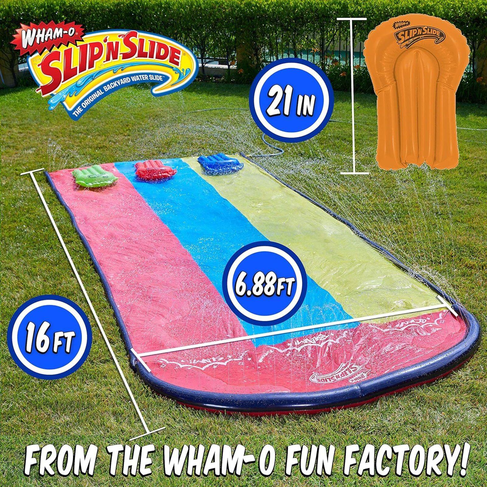 WHAM-O SLIP 'N SLIDE™ ORIGINAL BACKYARD WATER SLIDE

21 IN
16 FT
6.88 FT

FROM THE WHAM-O FUN FACTORY!
