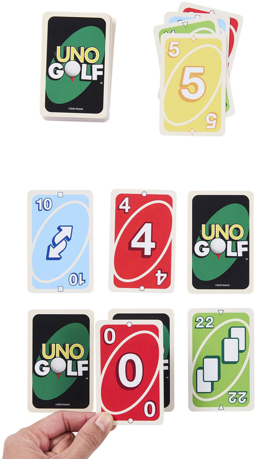 UNO GOLF - 2024 Mattel  
5 5 5 10 10 4 4 4  
UNO GOLF la 2024 Mattel  
0 22 22