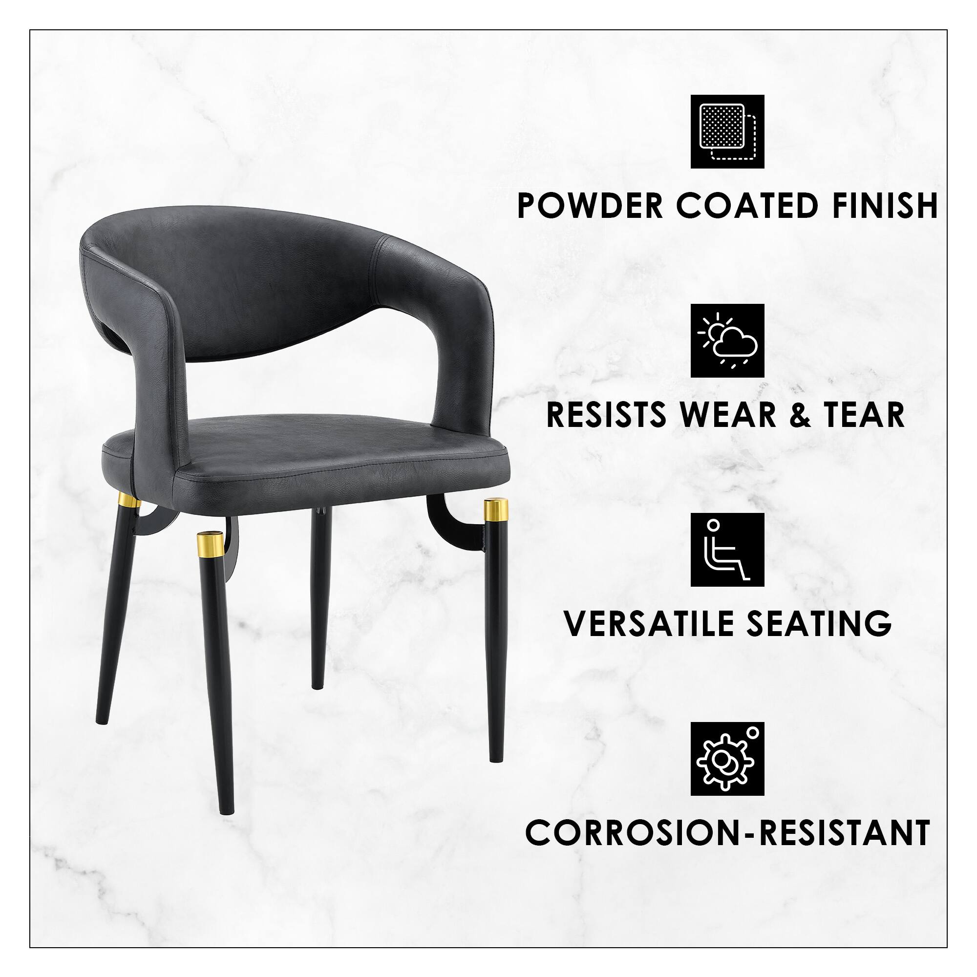 POWDER COATED FINISH  
RESISTS WEAR & TEAR  
VERSATILE SEATING  
CORROSION-RESISTANT