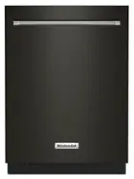 KitchenAid - Top Control Built-In Dishwasher with Stainless Steel Tub, FreeFlex 3rd Rack, 44dBA - Black Stainless Steel - Front_Zoom