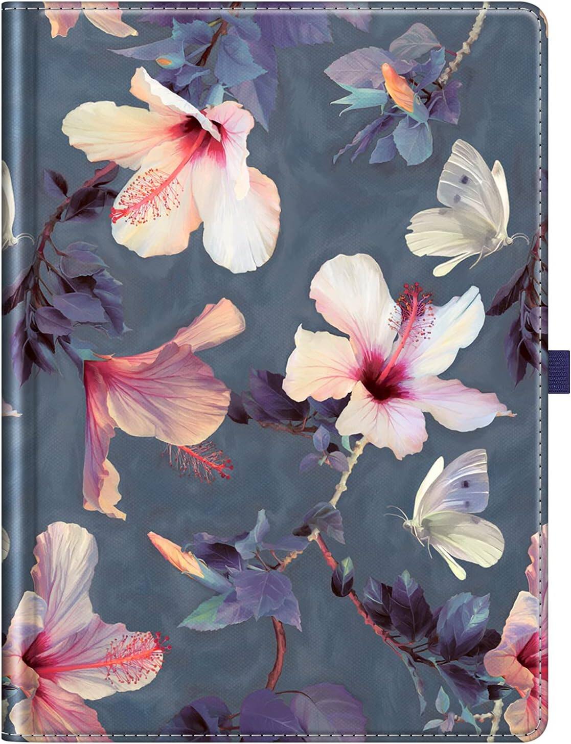 Alt View 4. Fintie - Rotating Case for  iPad Pro 12.9 2017/2015 (1st & 2nd Gen) 360° Swivel Stand Shockproof Cover Auto Sleep/Wake - Blooming Hibiscus.