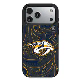 Keyscaper - NHL - Nashville Predators Paisley iPhone Magnetic Bump Case - 15 - Black