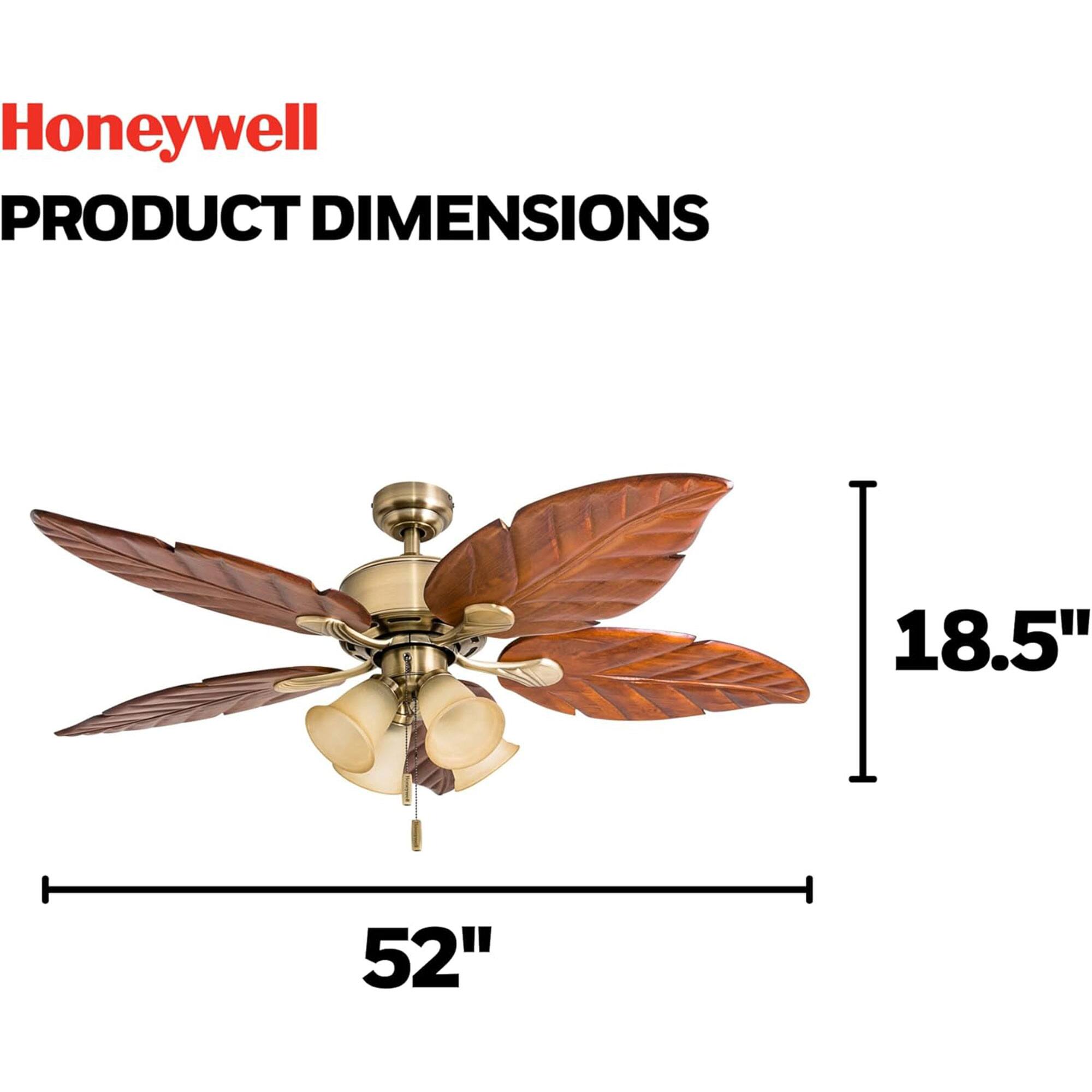 Honeywell  
PRODUCT DIMENSIONS  
18.5"  
52"