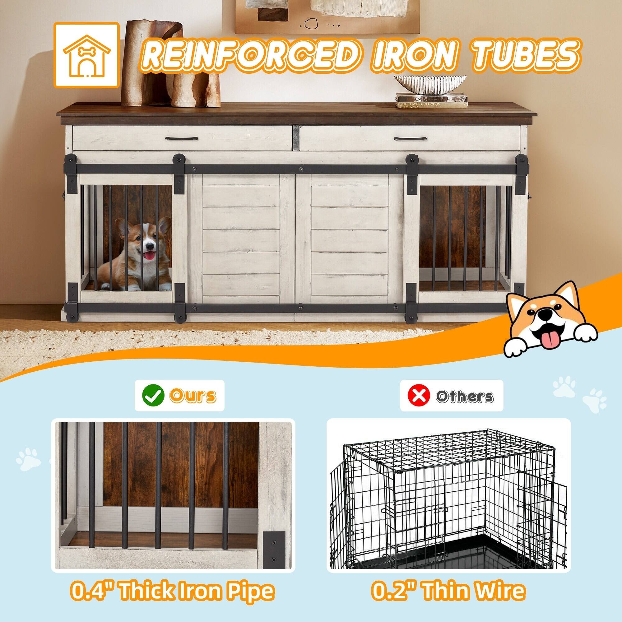 REINFORCED IRON TUBES

Ours
0.4" Thick Iron Pipe

Others
0.2" Thin Wire