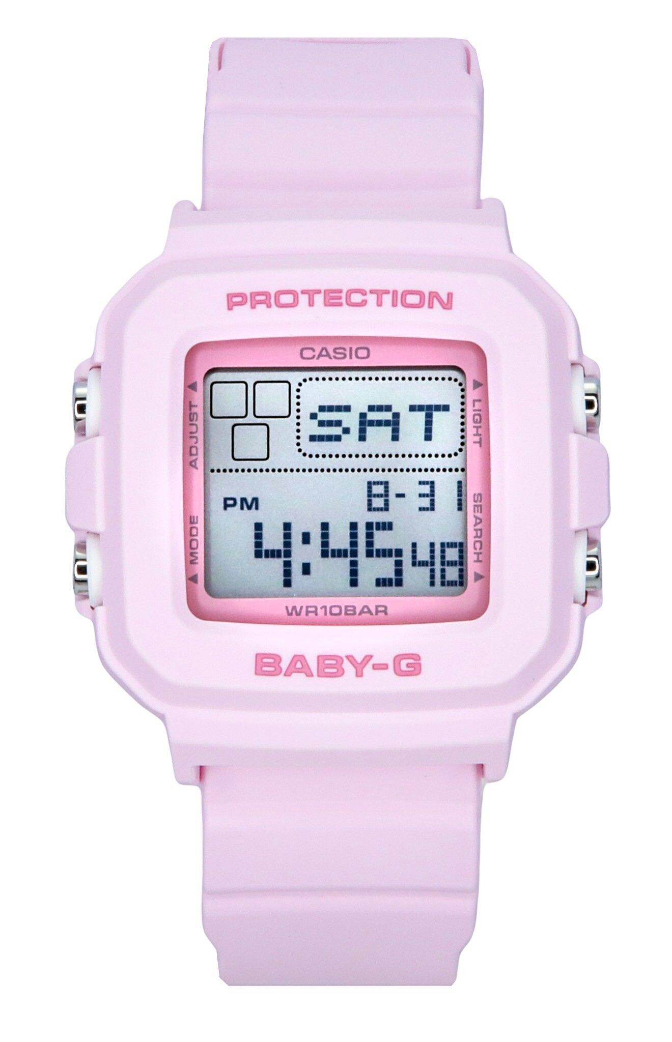 PROTECTION  
CASIO  
SAT  
8-31  
PM 4:46:48  
SEARCH  
WR10BAR  
BABY-G