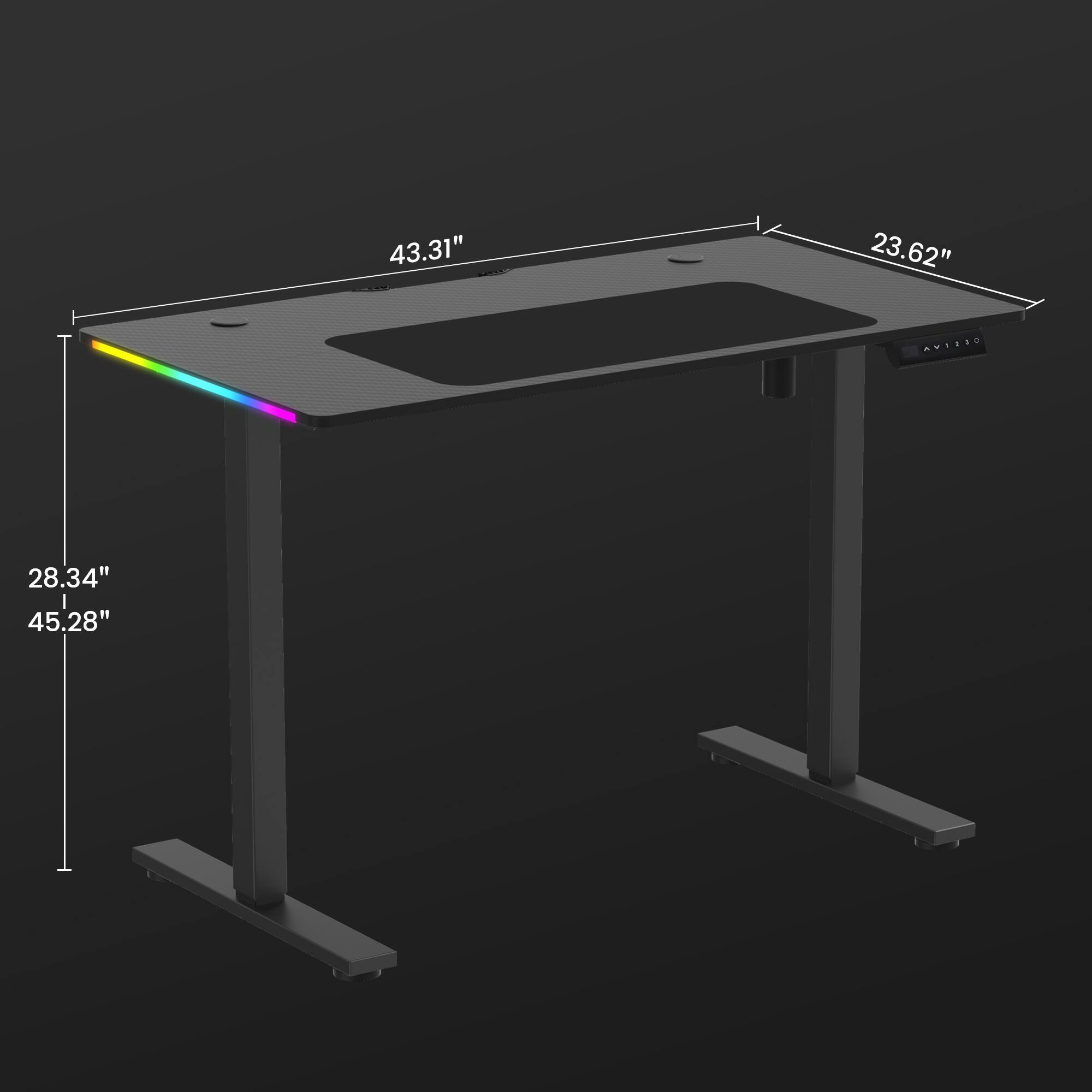43.31" x 23.62"  
28.34" x 45.28"