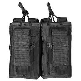 NcSTAR - Vism Double Magazine Pouch, for Two 5.56/223, or 7.62x39 Double Stack Magazines - Black