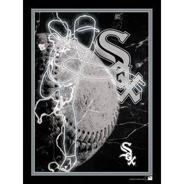 Fan Creations - Chicago White Sox 12'' x 16'' Framed Neon Player Print - Black