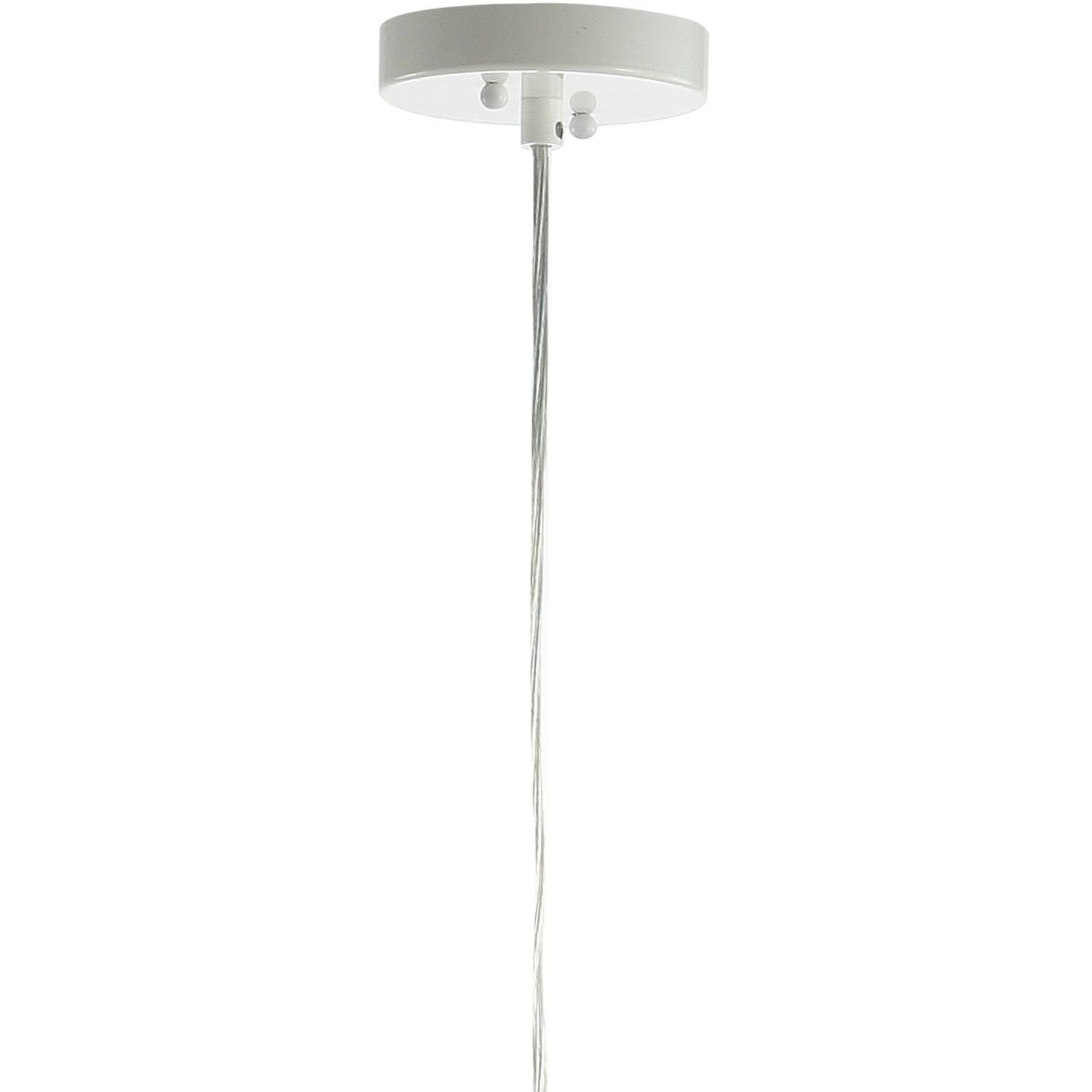 Alt View 4. Jonathan Y - Stork 19" Feather Metal Adjustable LED Pendant, White - White.