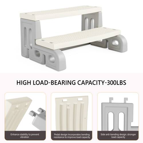 HIGH LOAD-BEARING CAPACITY-300LBS

- Enhance stability to prevent vibration
- Pedal design incorporates bending resistance to improve load capacity
- Side anti-bending design, stronger load capacity