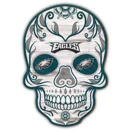 Fan Creations - Philadelphia Eagles 12'' Sugar Skull Sign - Multicolor