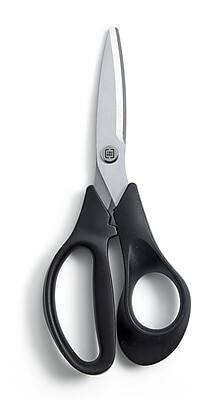 Alt View 1. TRU RED - TRU RED™ 7" Stainless Steel Scissors, Straight Handle, 2/Pack (TR55034) - Black/White.