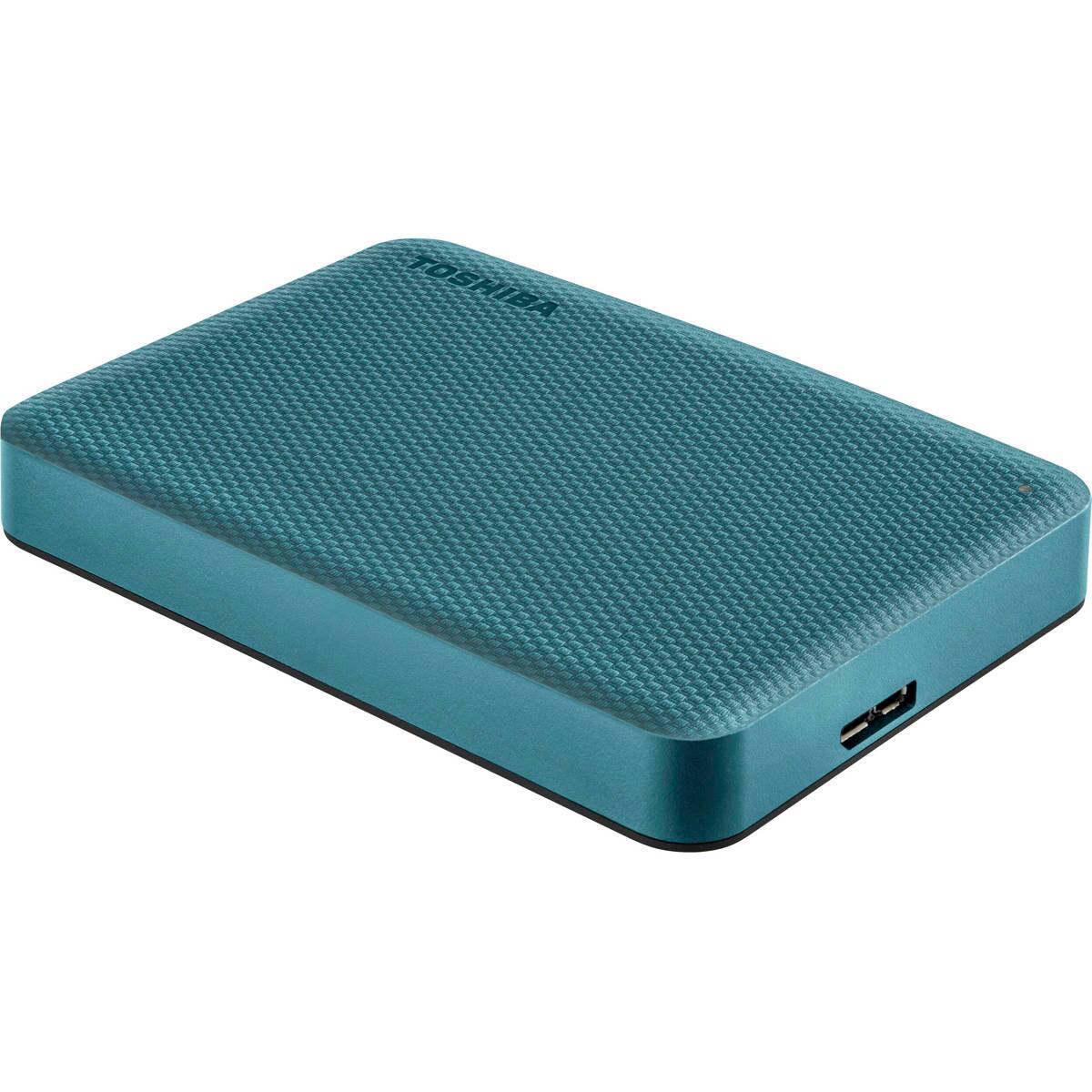Alt View 4. Toshiba - Toshiba Canvio Advance 4TB USB 3.2 Gen 1 Portable Hard Drive, Green - Green.