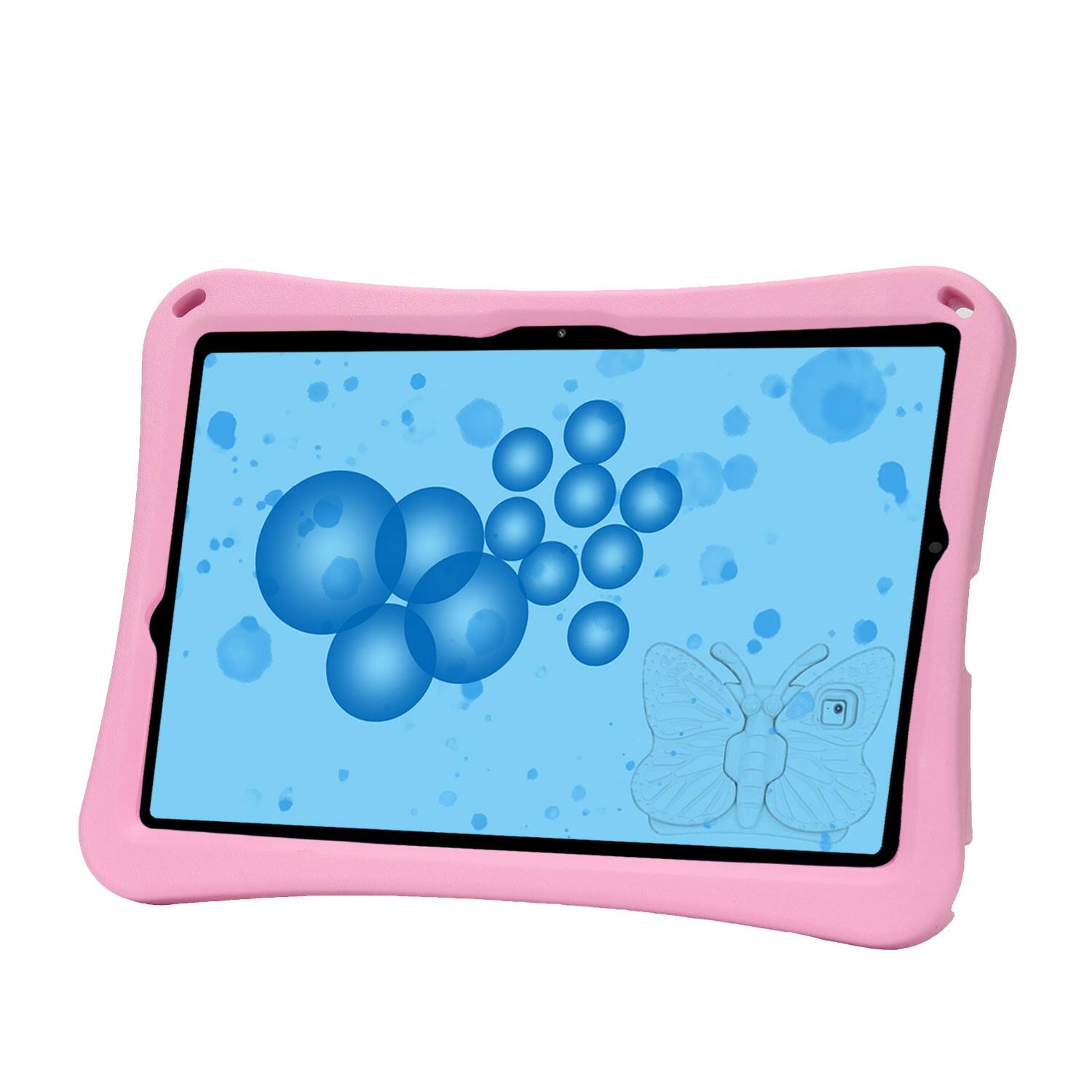 Alt View 1. Dteck - Kids Butterfly Case for Samsung Galaxy Tab A9+/A9 Plus 2023 & Tab S9 FE & Tab S9,3D Cartoon EVA Shockproof Stand Cover - Pink.