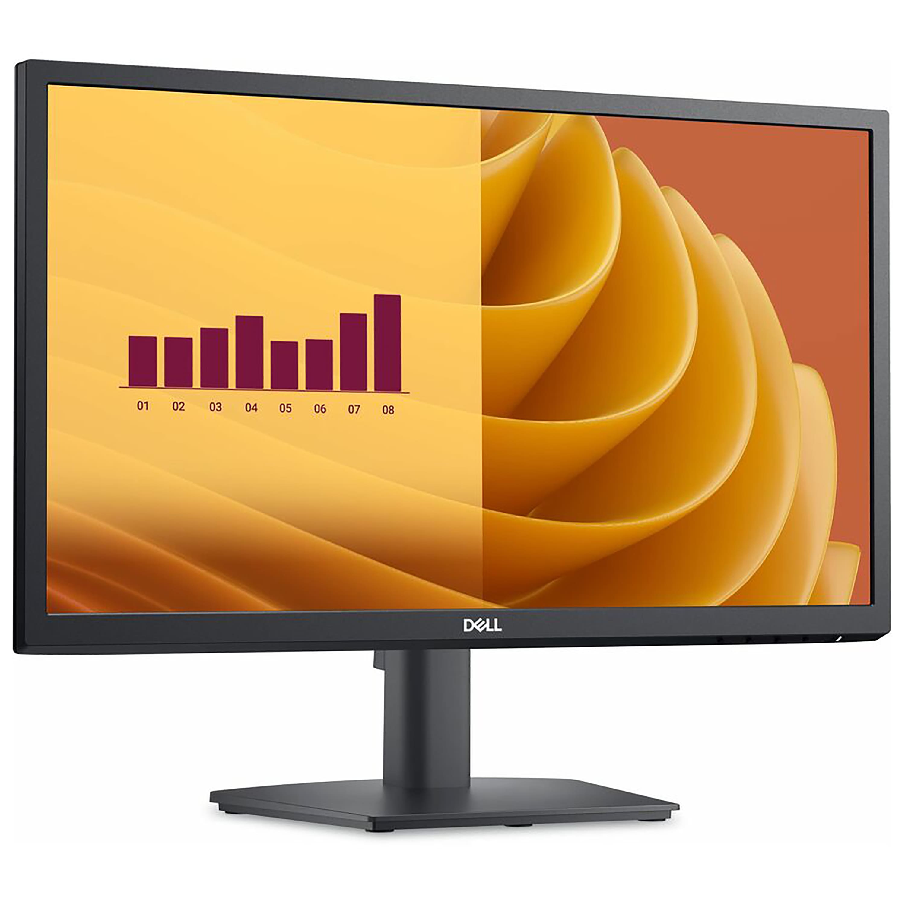 Angle. Dell - E2225H 21.5" VA FHD 75Hz Monitor (VGA, DisplayPort) - Black.