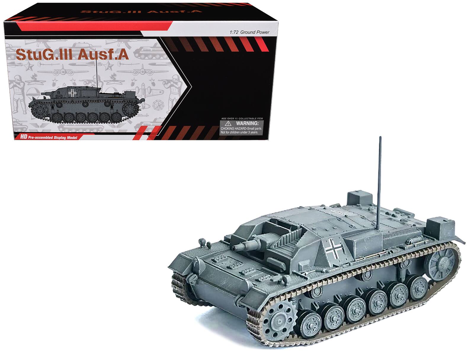 Germany StuG.III Ausf.A Tank "LAH France" (1940) "NEO Dragon Armor" Series 1/72 Plastic Model by Dragon Models - Multi
