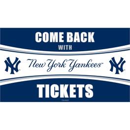Evergreen Enterprises - New York Yankees 28" x 16" Come Back With Tickets Indoor/Outdoor Trapper Mat - Multicolor