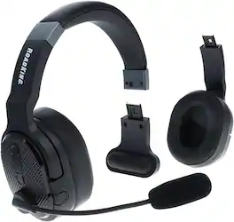 Amber Sporting Goods - RoadKing Truck Driver Headset RKING4000 Noise Cancelling Bluetooth Headset with Advanced Noise Cancellation, Black
