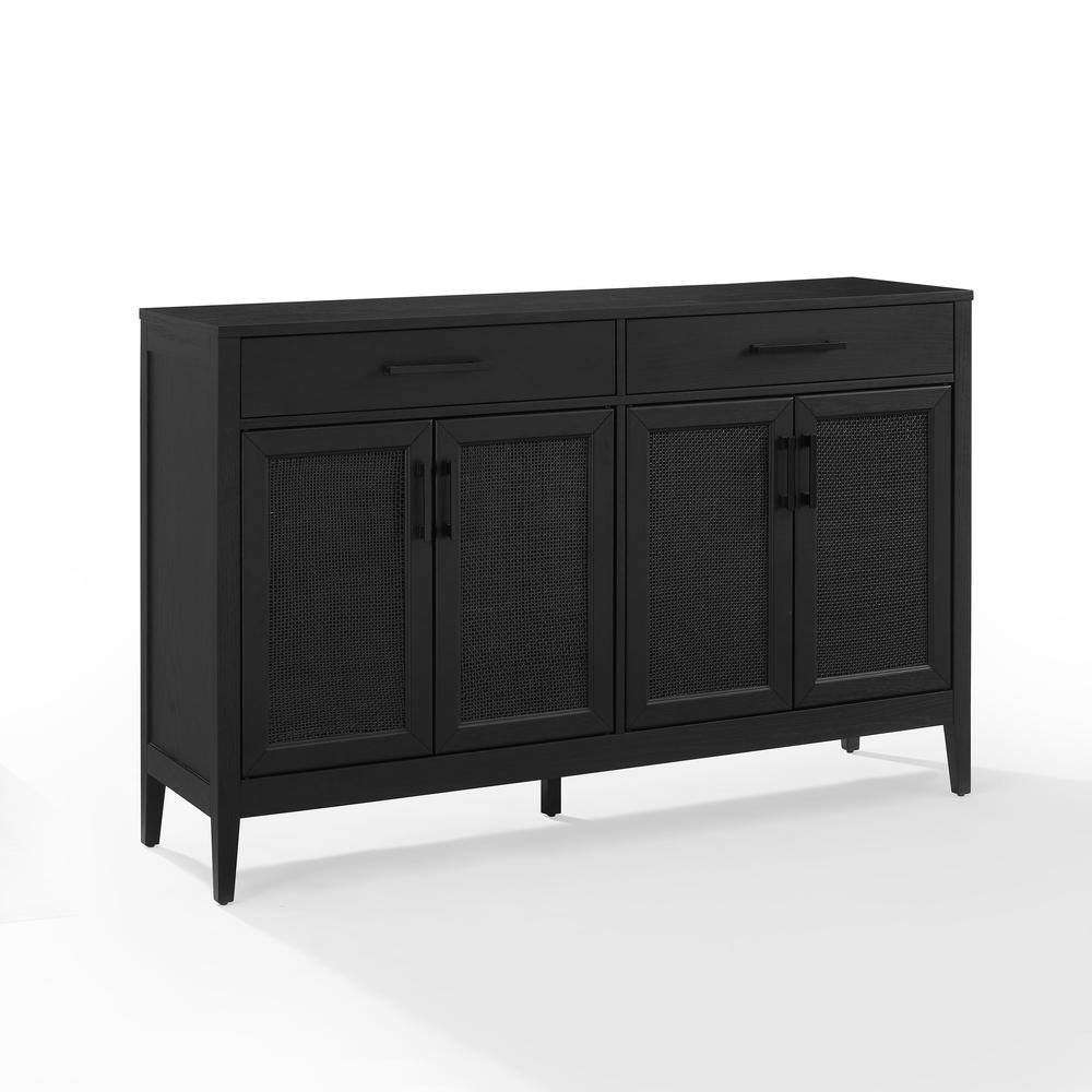 Alt View 1. Crosley Furniture - Milo Sideboard - Black.