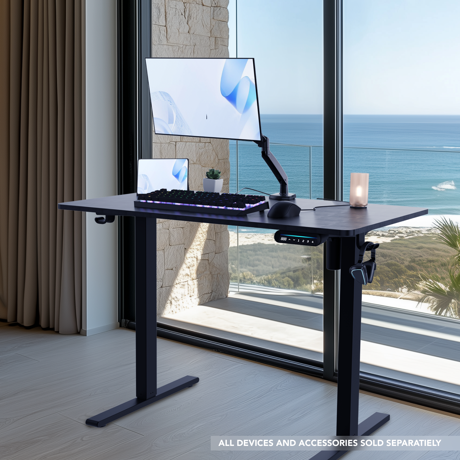 "All devices and accessories sold separately."