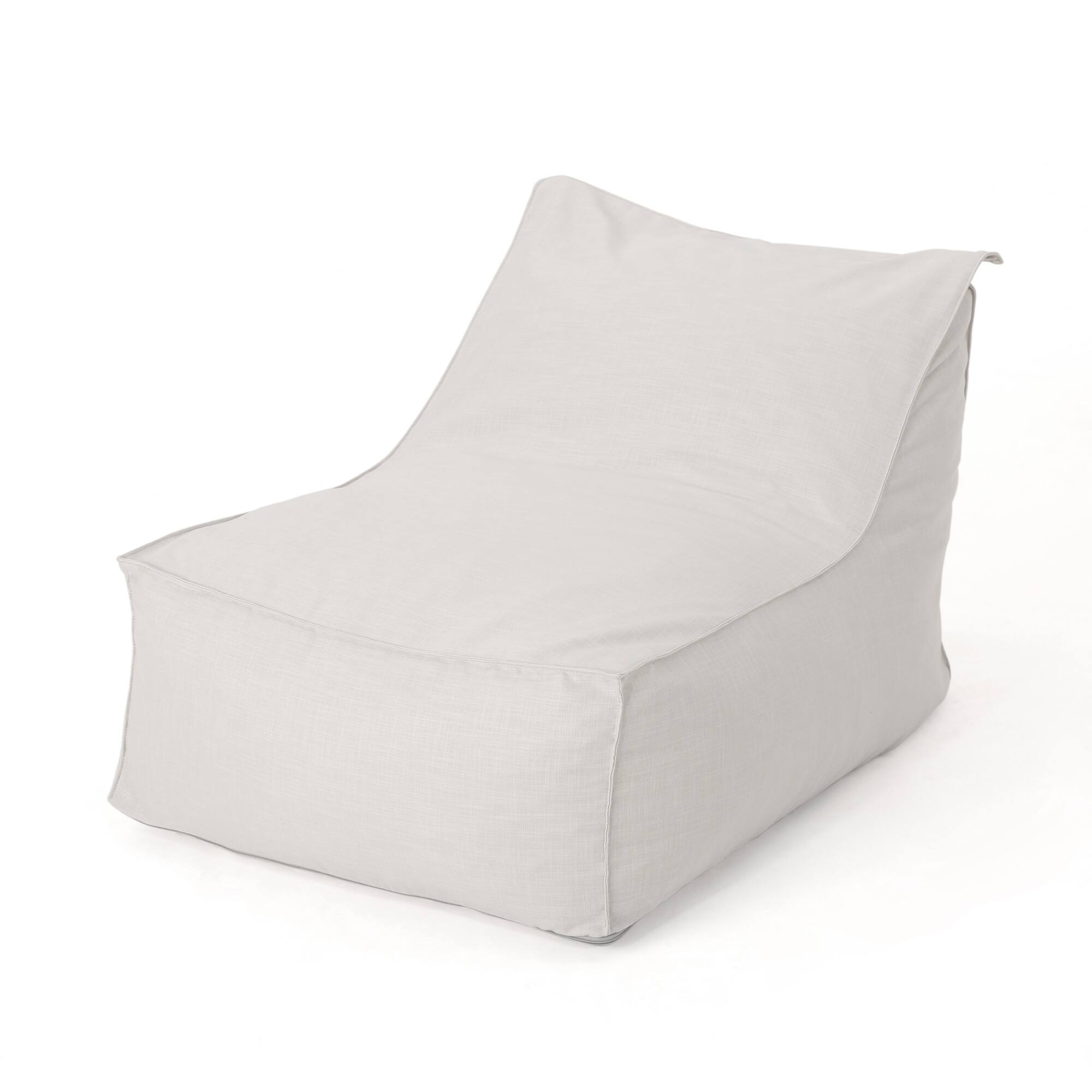 Alt View 1. GOODSILO - Comfortable Water-Resistant Fabric Bean Bag Chair for Living Room or Bedroom with Removable Cover - Khaki.