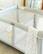 Alt View 11. Romp & Roost - LUXE Nest Waterproof Fitted Sheet with Divider for Twin Babies - Gray.