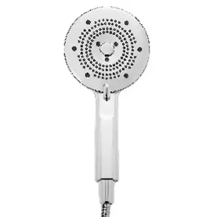 Front. Brondell - Brondell Chrome 5 settings Handheld Showerhead 1.5 gpm - Chrome.