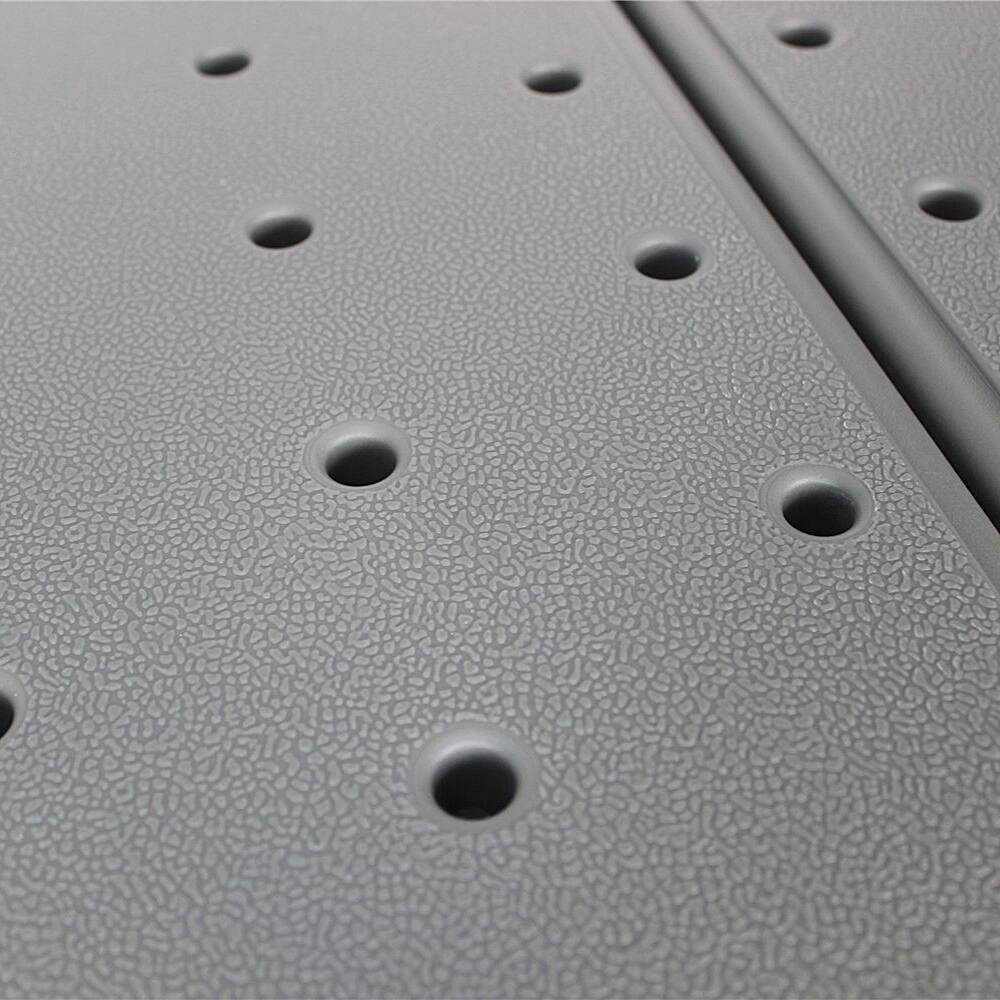 Alt View 4. Winado - Shower Chair Bath Tub Shower Transfer Bench Stool with Backrest Seat, Adjustable Heights, Non-Slip Handle, Drain Holes - Gray.