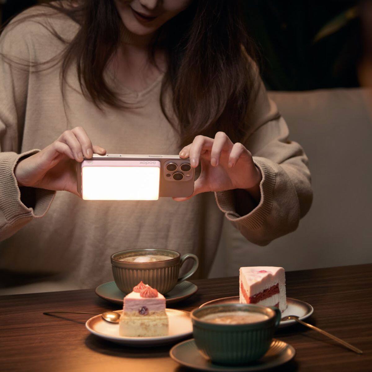 Alt View 7. Godox - Godox MA5R RGB LED Light and Power Bank (Black).