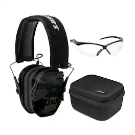 Walker’s - Walker's Razor Digital Ear Muffs with Glasses and Hard Case - Multi Camo