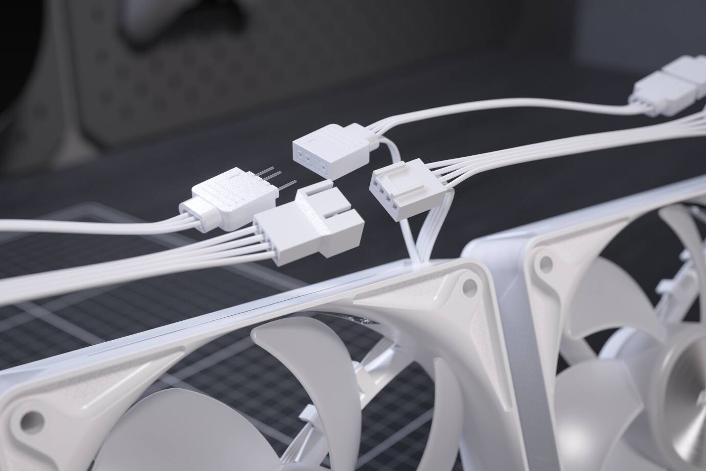 Alt View 8. CORSAIR - CORSAIR RS120 II ARGB 120mm PWM Fan - White.
