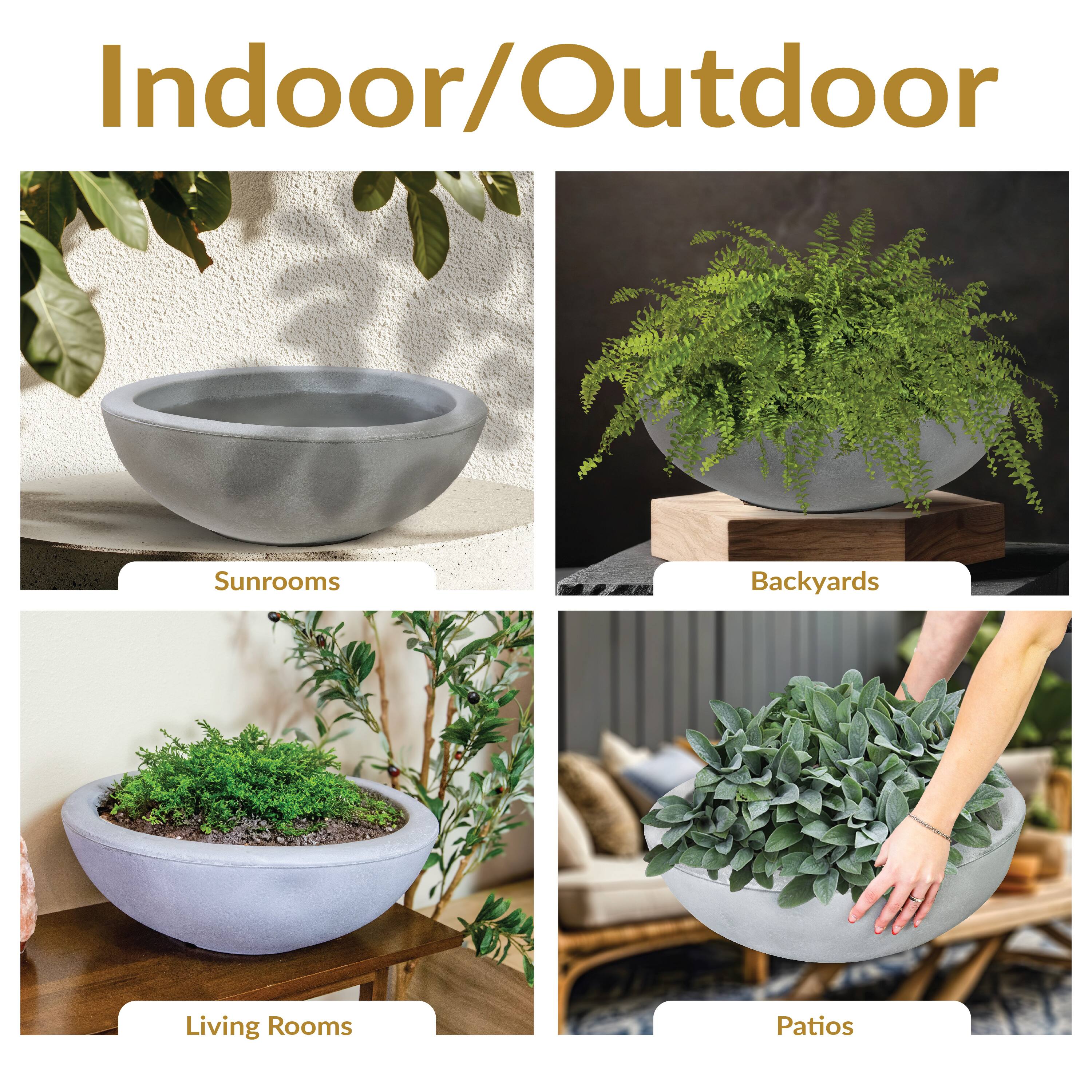 Indoor/Outdoor

Sunrooms  
Backyards  
Living Rooms  
Patios